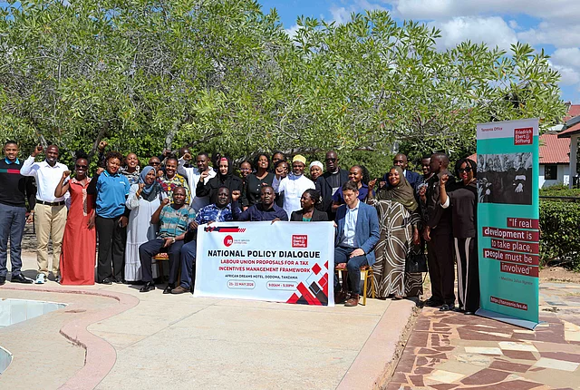 Participants posing for a group photo after the workshop.